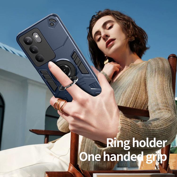 For Realme 14x / P3x Rotating Holder TPU Hybrid PC Phone Case