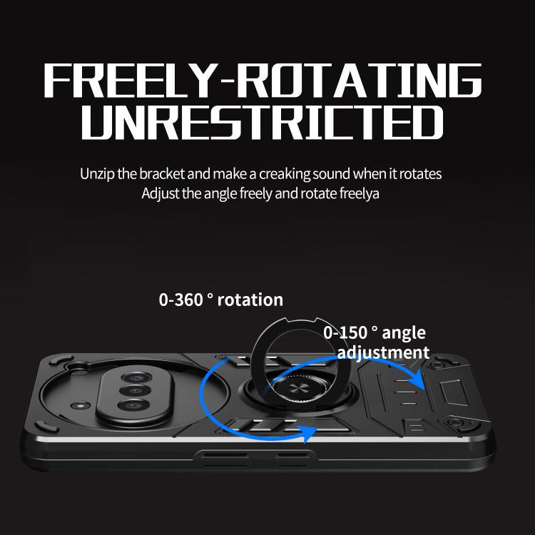 For Nothing Phone 3a Rotating Holder TPU Hybrid PC Phone Case