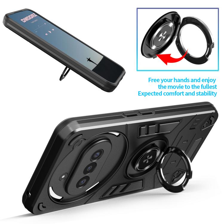 For Nothing Phone 3a Rotating Holder TPU Hybrid PC Phone Case