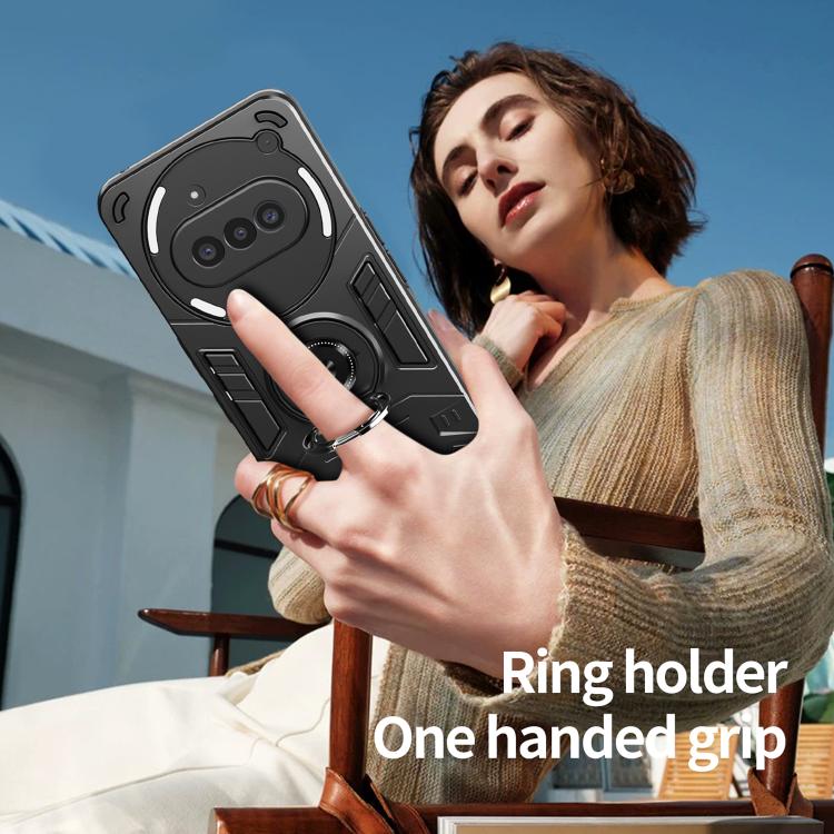 For Nothing Phone 3a Rotating Holder TPU Hybrid PC Phone Case