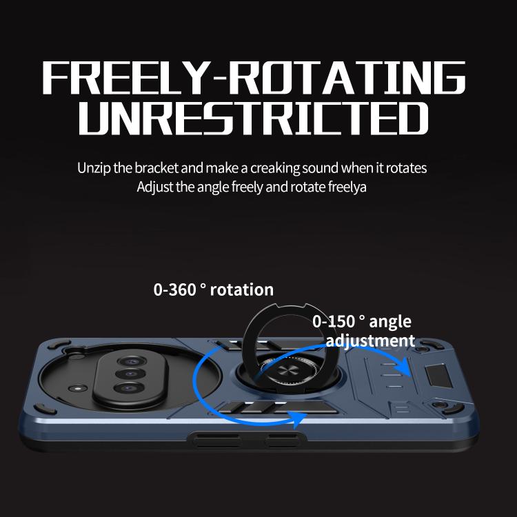 For Nothing Phone 3a Rotating Holder TPU Hybrid PC Phone Case
