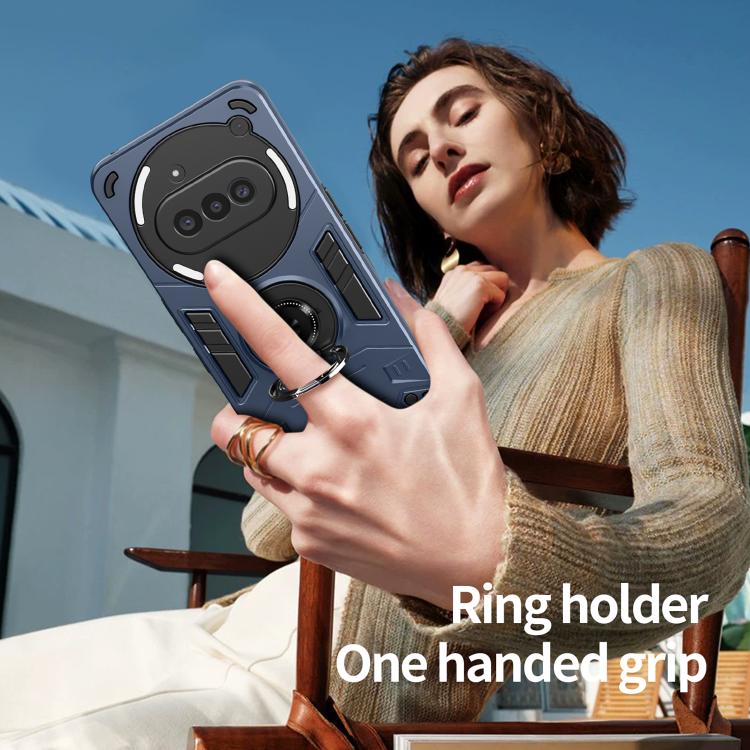 For Nothing Phone 3a Rotating Holder TPU Hybrid PC Phone Case