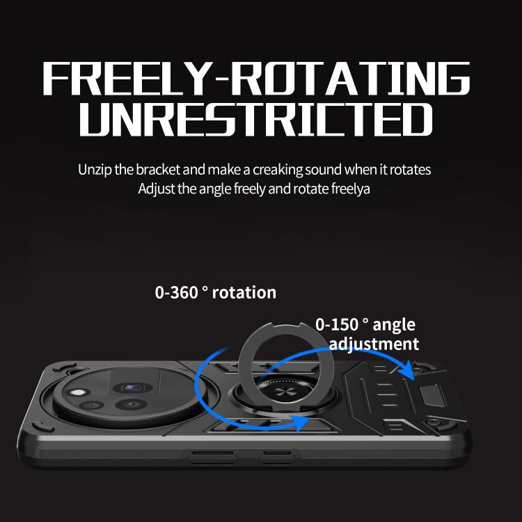 For Nothing Phone 3a Pro Rotating Holder TPU Hybrid PC Phone Case