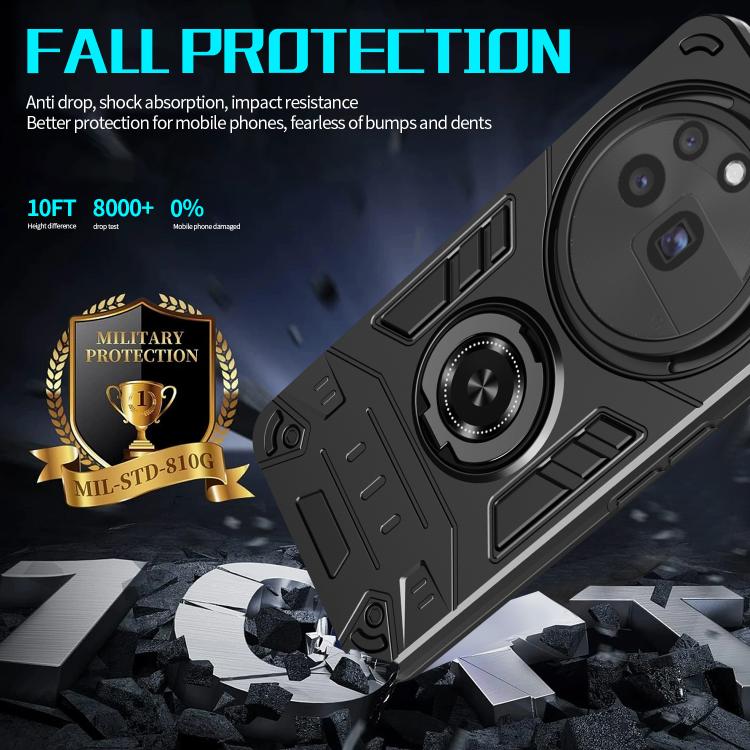 For Nothing Phone 3a Pro Rotating Holder TPU Hybrid PC Phone Case