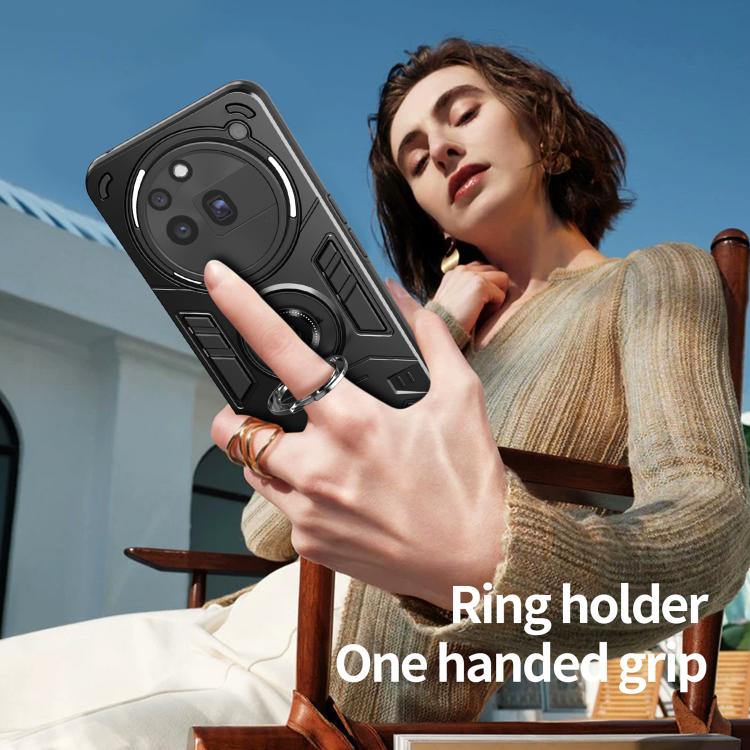 For Nothing Phone 3a Pro Rotating Holder TPU Hybrid PC Phone Case
