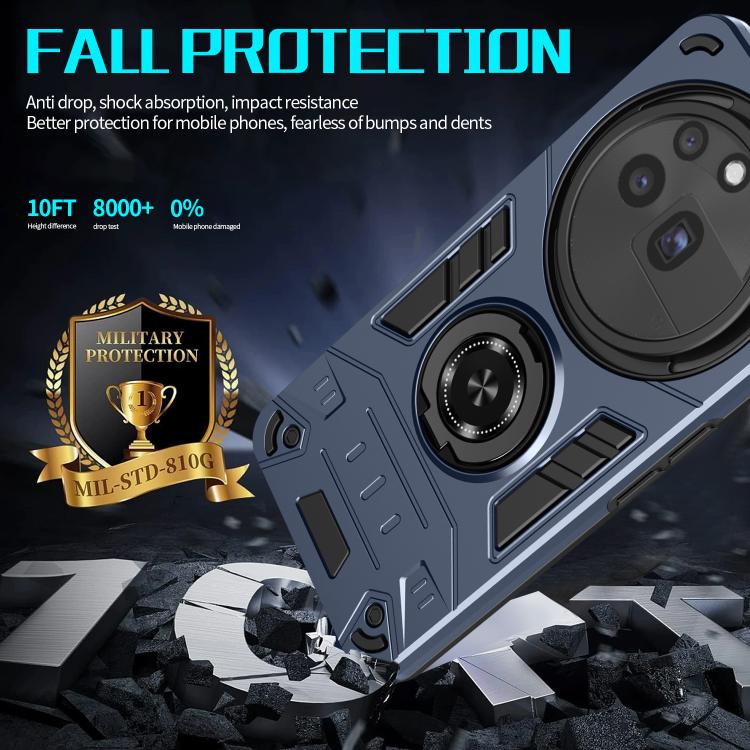 For Nothing Phone 3a Pro Rotating Holder TPU Hybrid PC Phone Case