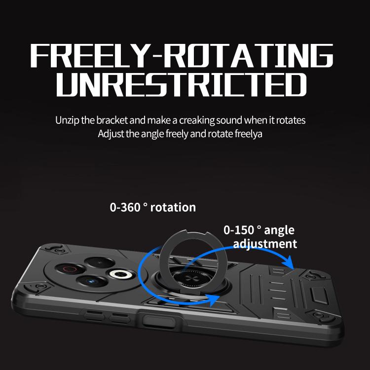 For Tecno Spark 30C Rotating Holder TPU Hybrid PC Phone Case