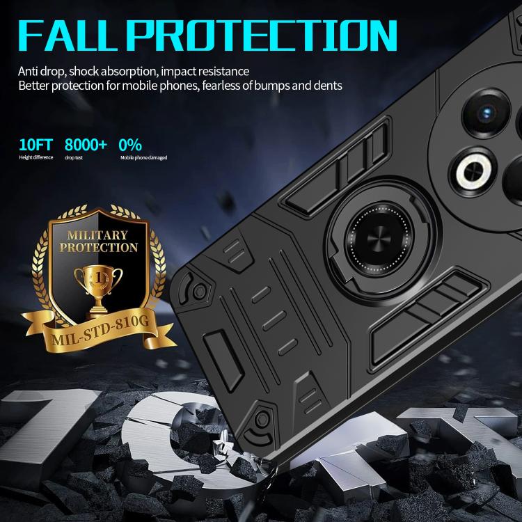 For Tecno Spark 30C Rotating Holder TPU Hybrid PC Phone Case