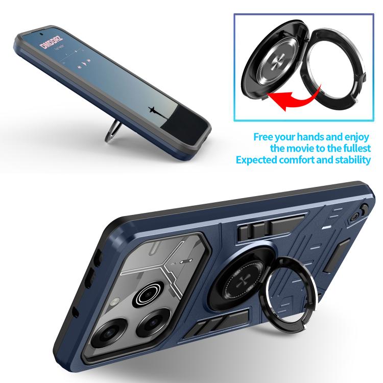 For Tecno Pova 6 / 6 Pro 5G Rotating Holder TPU Hybrid PC Phone Case