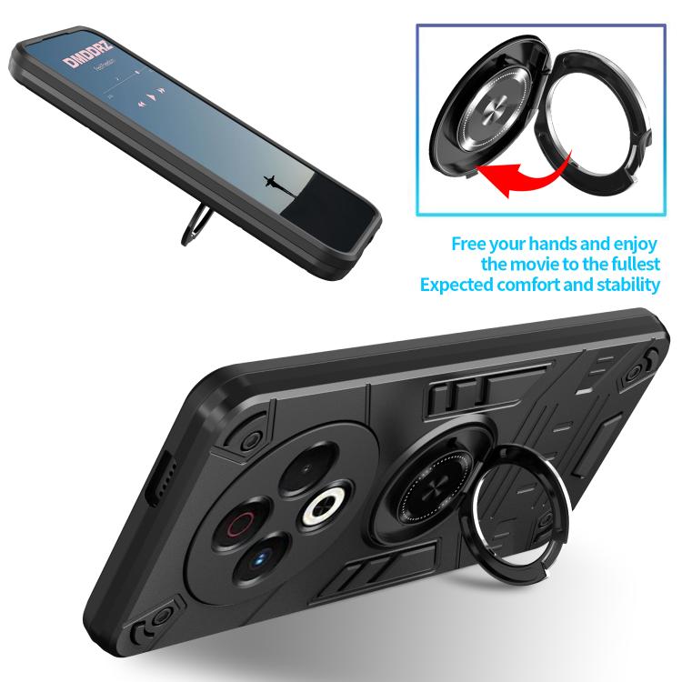 For Tecno Spark 30 4G Rotating Holder TPU Hybrid PC Phone Case