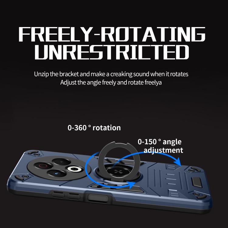 For Tecno Spark 30 4G Rotating Holder TPU Hybrid PC Phone Case