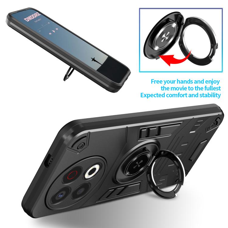 For Tecno Spark 30 Pro 4G Rotating Holder TPU Hybrid PC Phone Case