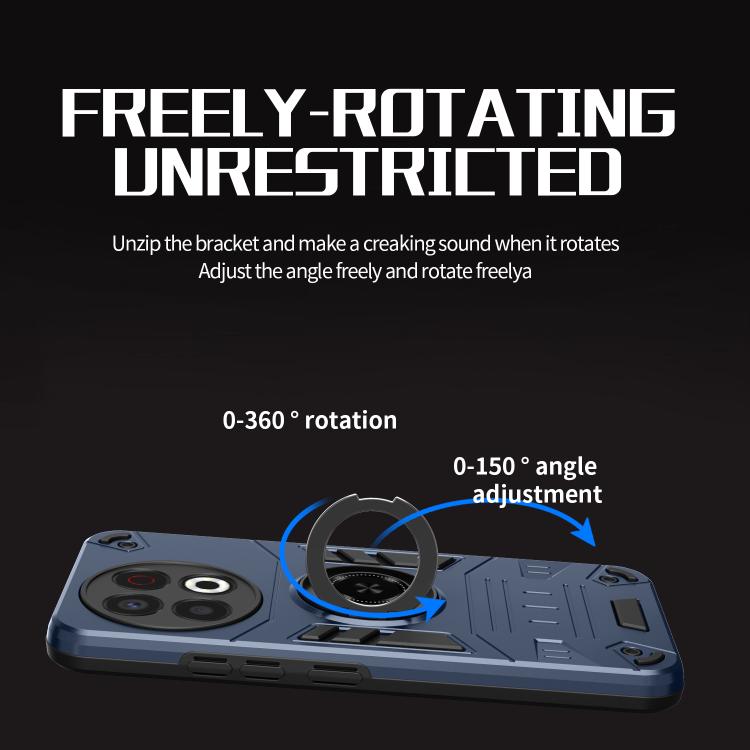 For Tecno Spark 30 Pro 4G Rotating Holder TPU Hybrid PC Phone Case