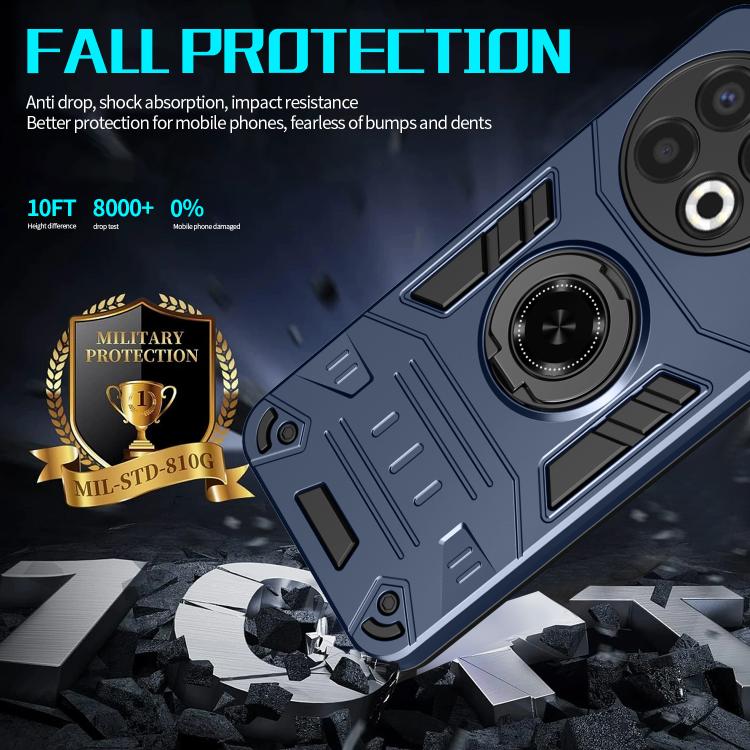 For Tecno Spark 30 Pro 4G Rotating Holder TPU Hybrid PC Phone Case