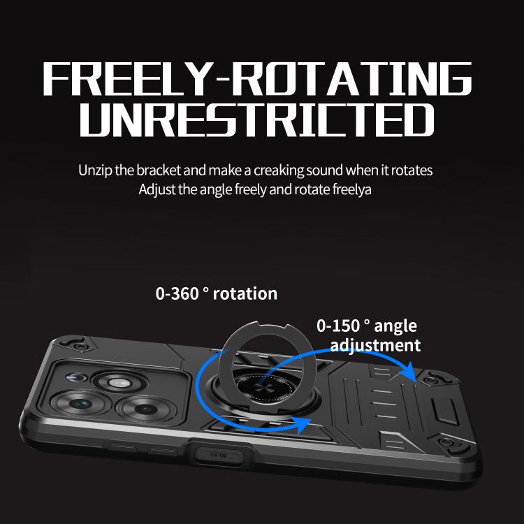 For Tecno Spark Go 2024 / Spark 20 Rotating Holder TPU Hybrid PC Phone Case