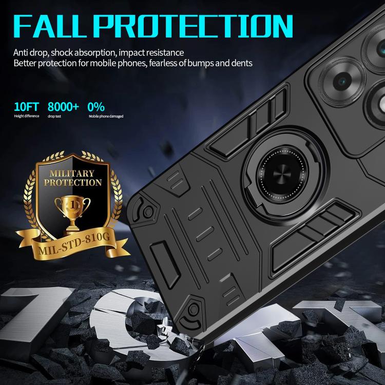 For Tecno Spark Go 2024 / Spark 20 Rotating Holder TPU Hybrid PC Phone Case