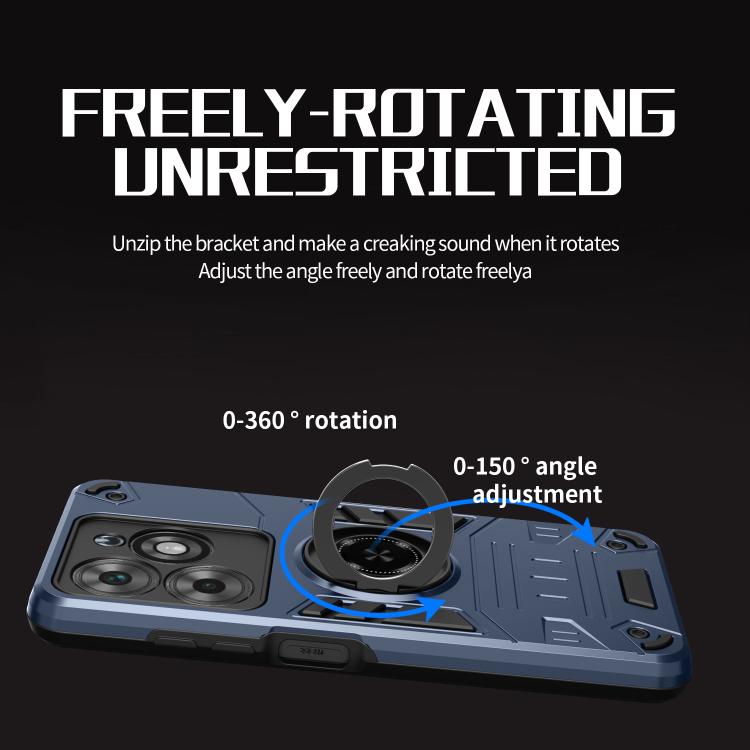 For Tecno Spark Go 2024 / Spark 20 Rotating Holder TPU Hybrid PC Phone Case