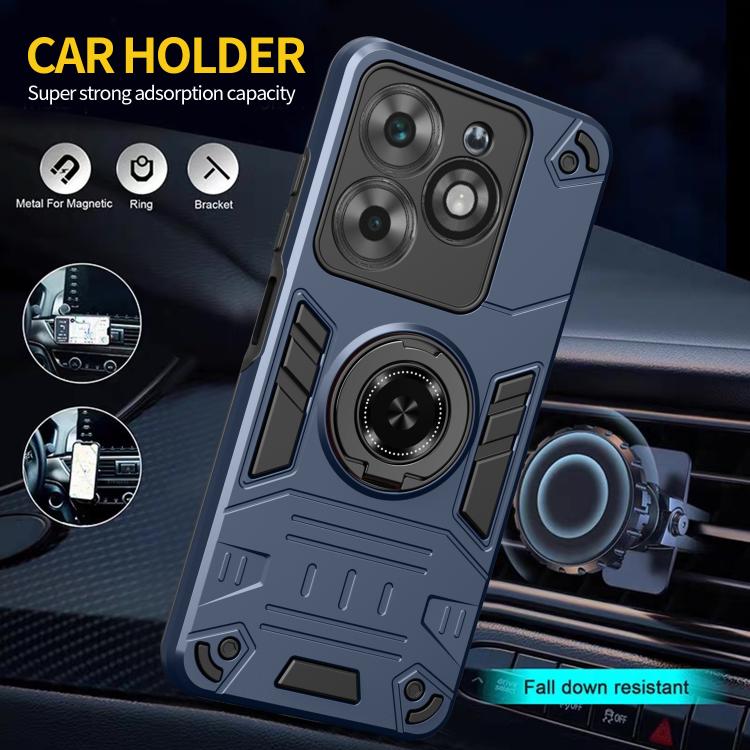 For Tecno Spark Go 2024 / Spark 20 Rotating Holder TPU Hybrid PC Phone Case