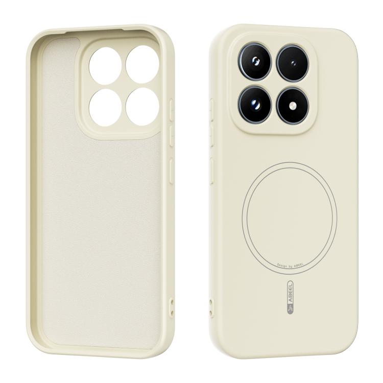 For Xiaomi 17 ABEEL Skin-friendly Feel Magsafe Liquid Silicone Phone Case