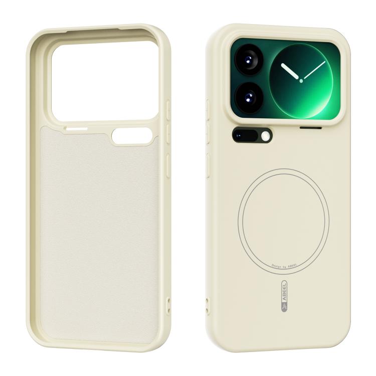 For Xiaomi 17 Pro Max ABEEL Skin-friendly Feel Magsafe Liquid Silicone Phone Case