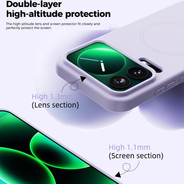 For Xiaomi 17 Pro ABEEL Skin-friendly Feel Magsafe Liquid Silicone Phone Case