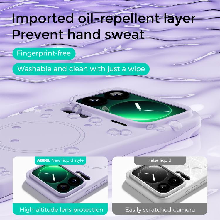 For Xiaomi 17 Pro ABEEL Skin-friendly Feel Magsafe Liquid Silicone Phone Case