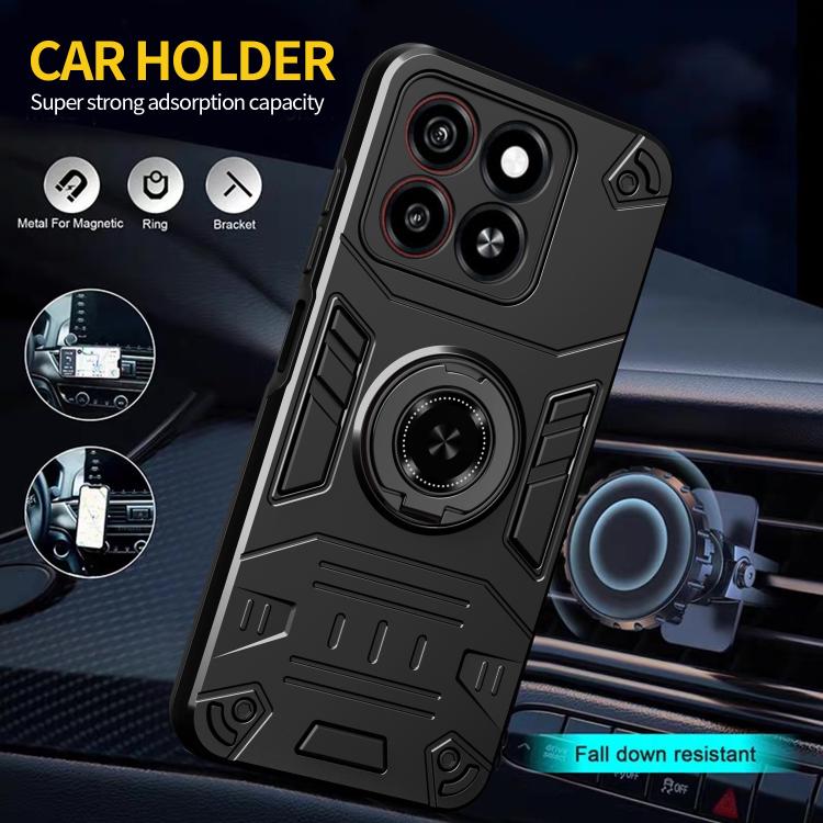 For ZTE Blade A35 / A55 Rotating Holder TPU Hybrid PC Phone Case