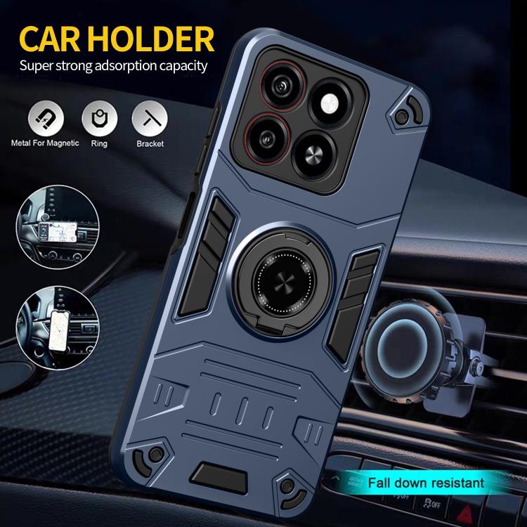 For ZTE Blade A35 / A55 Rotating Holder TPU Hybrid PC Phone Case