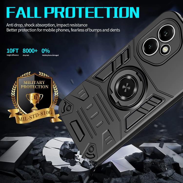 For Honor 400 Global 156.5mm Rotating Holder TPU Hybrid PC Phone Case
