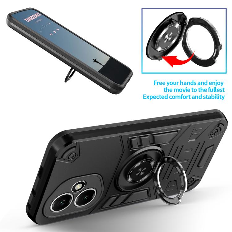 For Honor 400 Global 156.5mm Rotating Holder TPU Hybrid PC Phone Case