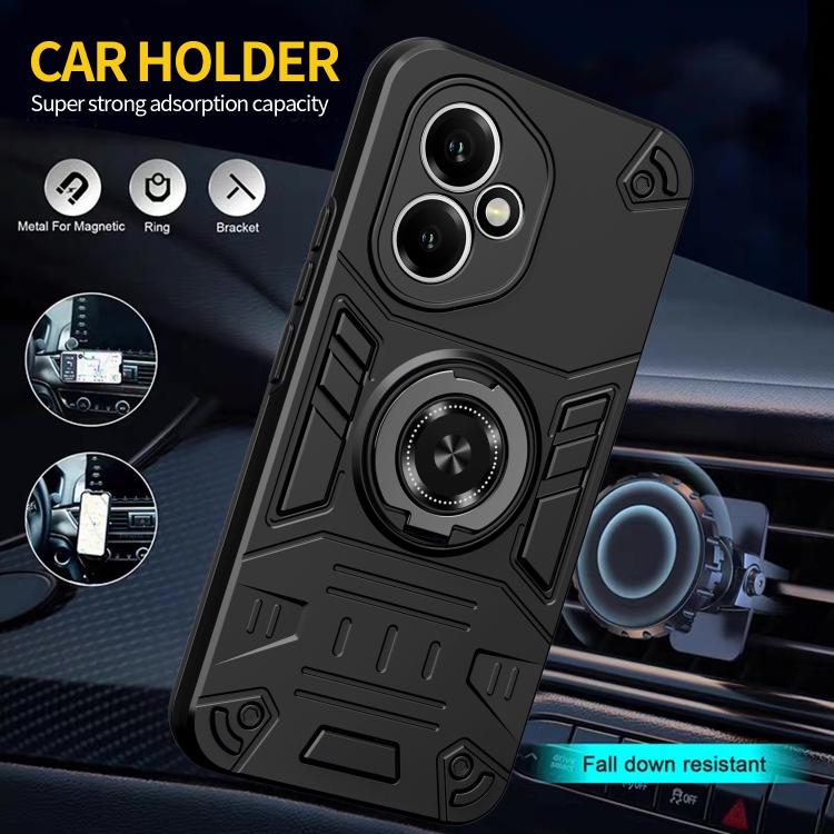 For Honor 400 Global 156.5mm Rotating Holder TPU Hybrid PC Phone Case