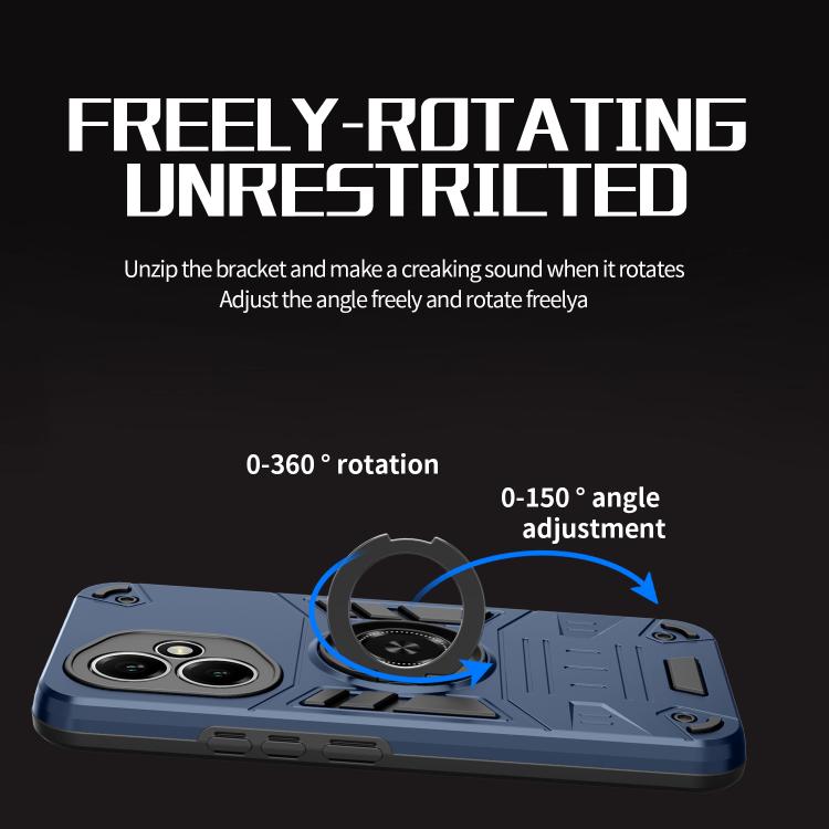 For Honor 400 Global 156.5mm Rotating Holder TPU Hybrid PC Phone Case