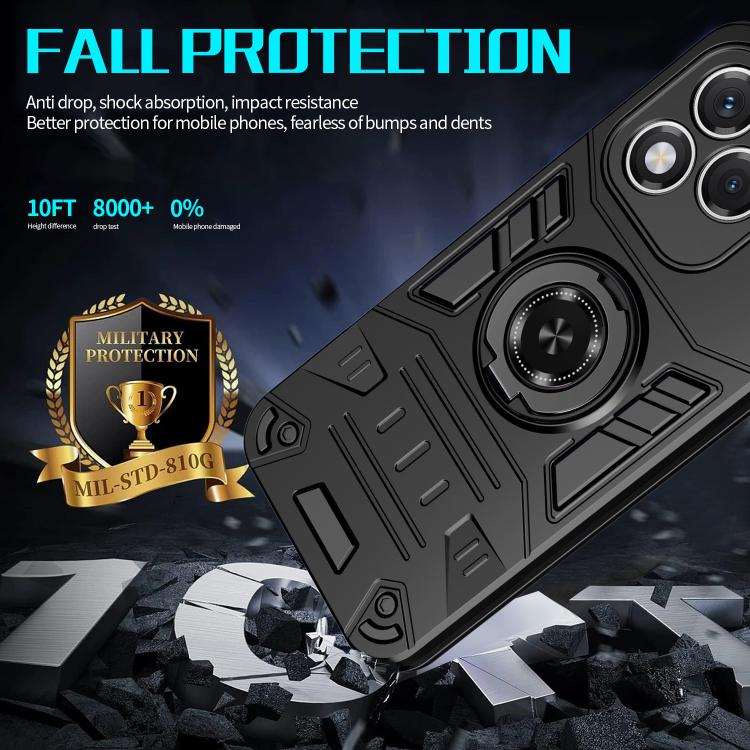 For Honor 400 Lite Global Rotating Holder TPU Hybrid PC Phone Case