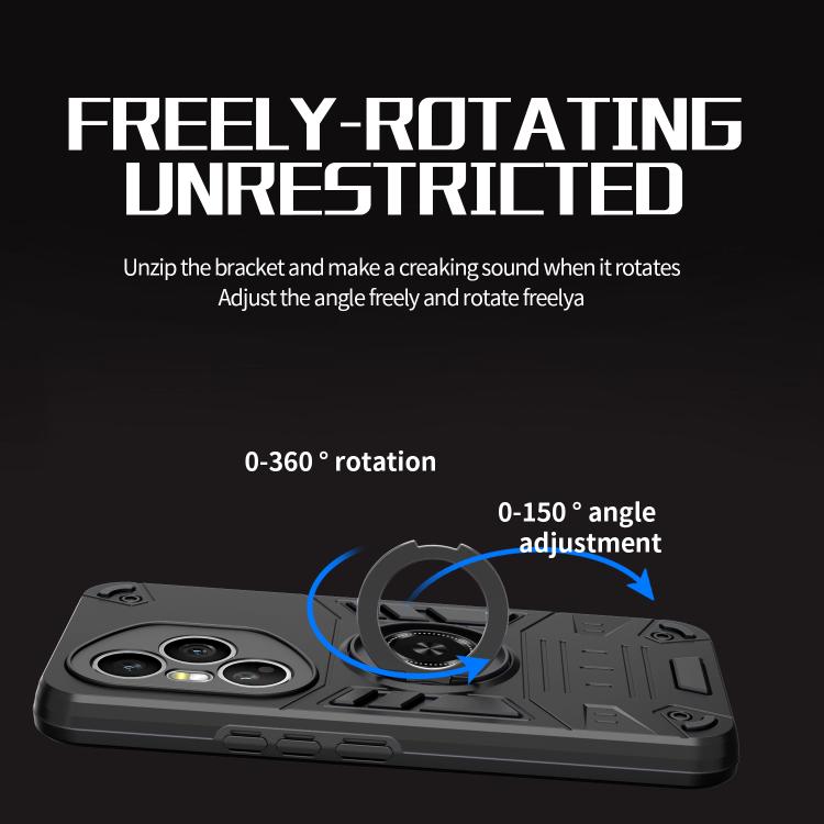 For Honor 400 Pro Global 160.8mm Rotating Holder TPU Hybrid PC Phone Case