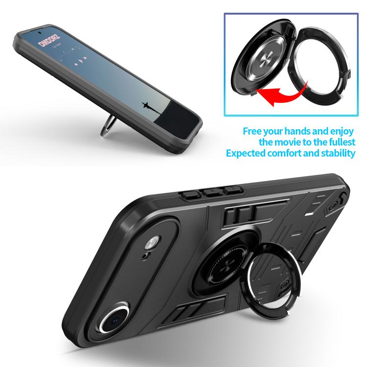 For iPhone Air Rotating Holder TPU Hybrid PC Phone Case