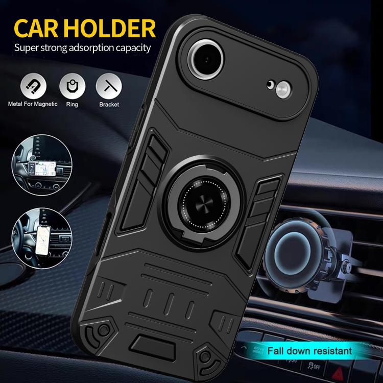 For iPhone Air Rotating Holder TPU Hybrid PC Phone Case