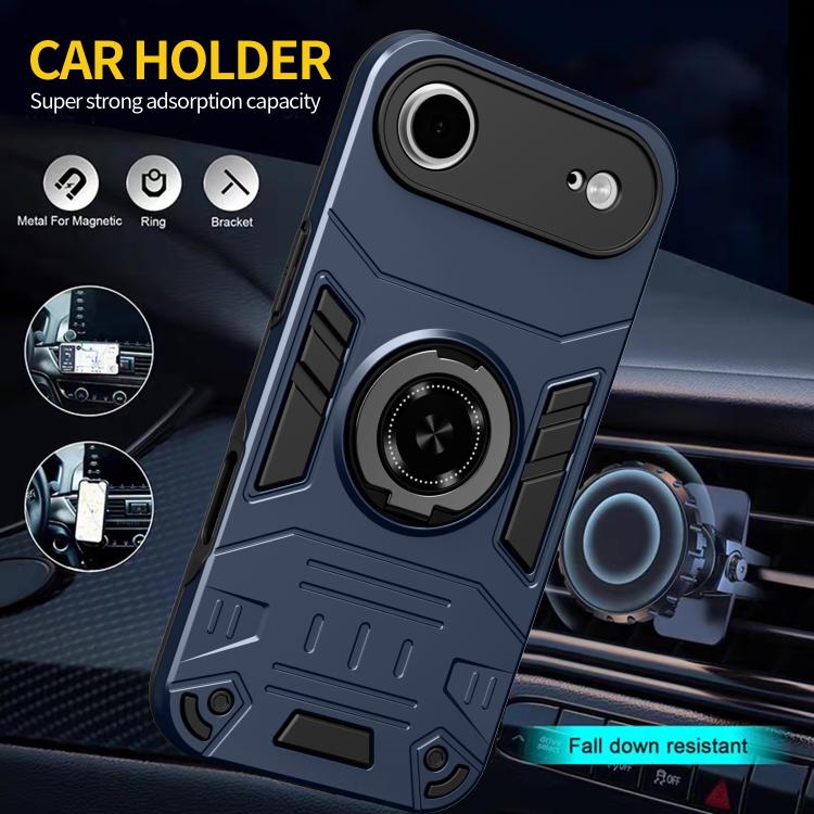 For iPhone Air Rotating Holder TPU Hybrid PC Phone Case