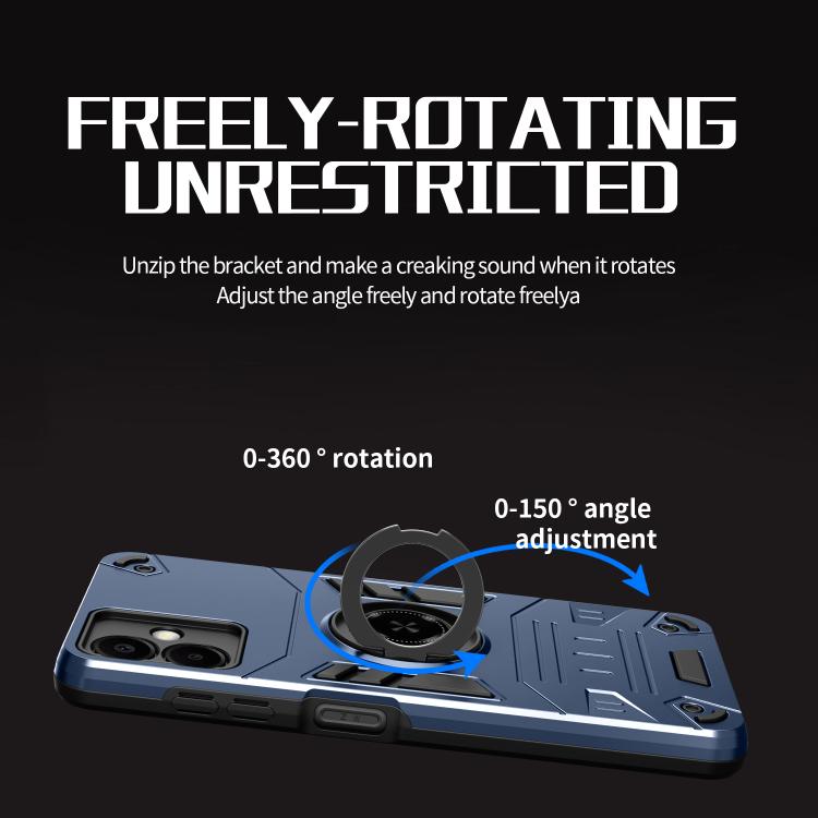 For Samsung Galaxy A06 5G Rotating Holder TPU Hybrid PC Phone Case