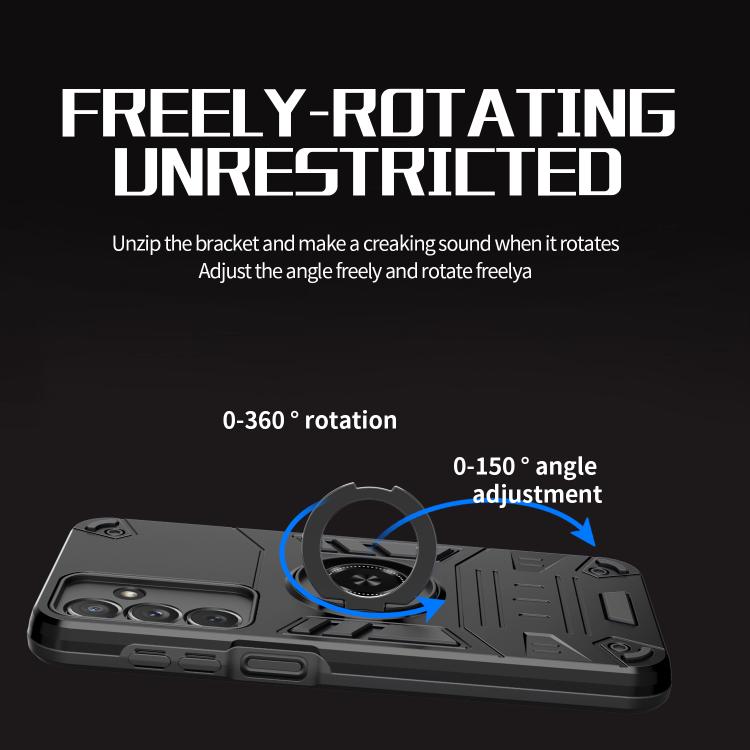 For Samsung Galaxy A16 5G Rotating Holder TPU Hybrid PC Phone Case