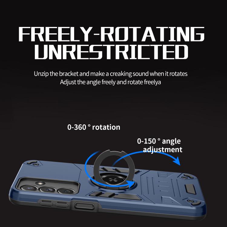 For Samsung Galaxy A16 5G Rotating Holder TPU Hybrid PC Phone Case