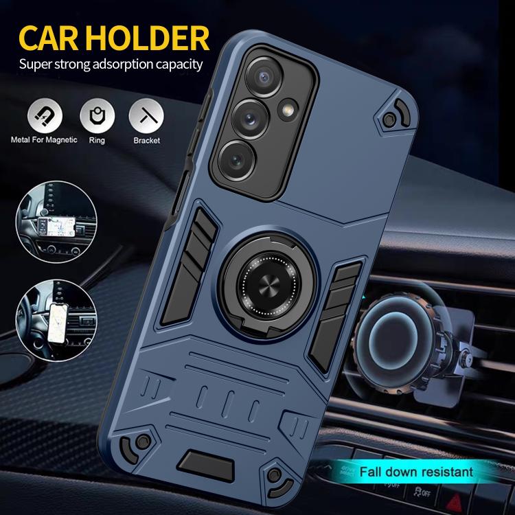 For Samsung Galaxy A16 5G Rotating Holder TPU Hybrid PC Phone Case