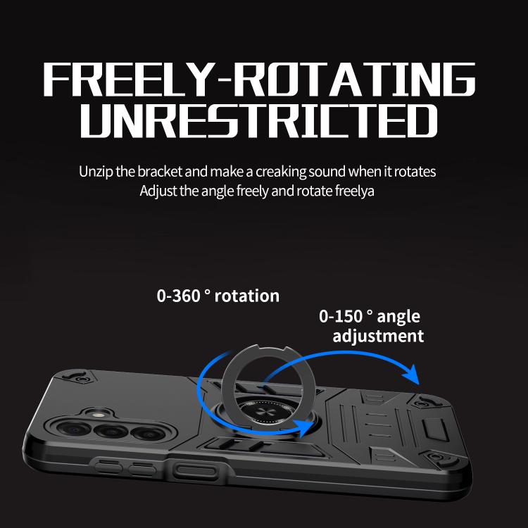 For Samsung Galaxy A17 5G Rotating Holder TPU Hybrid PC Phone Case