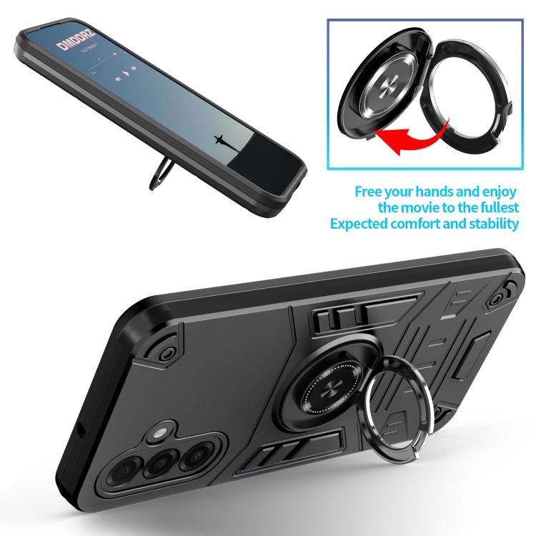 For Samsung Galaxy A17 5G Rotating Holder TPU Hybrid PC Phone Case