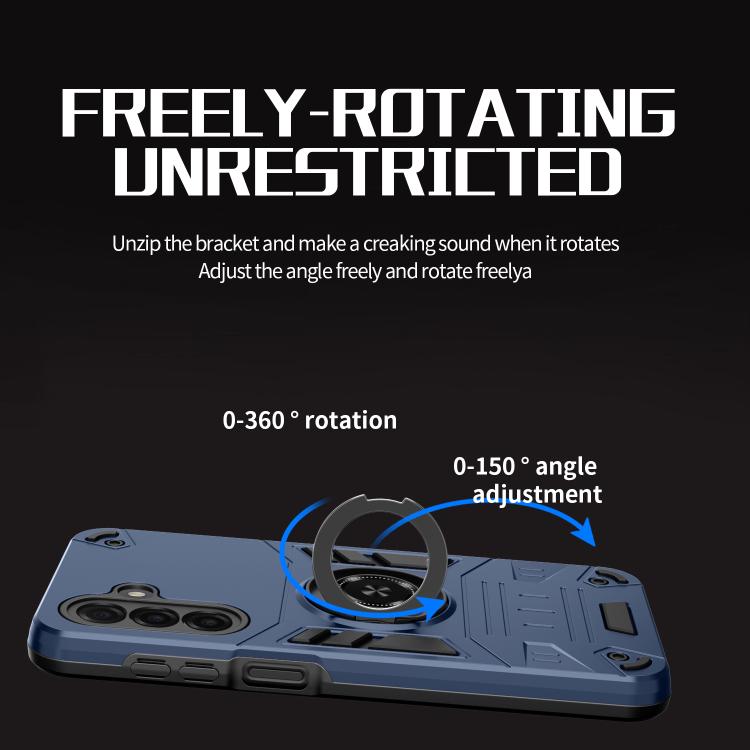For Samsung Galaxy A17 5G Rotating Holder TPU Hybrid PC Phone Case