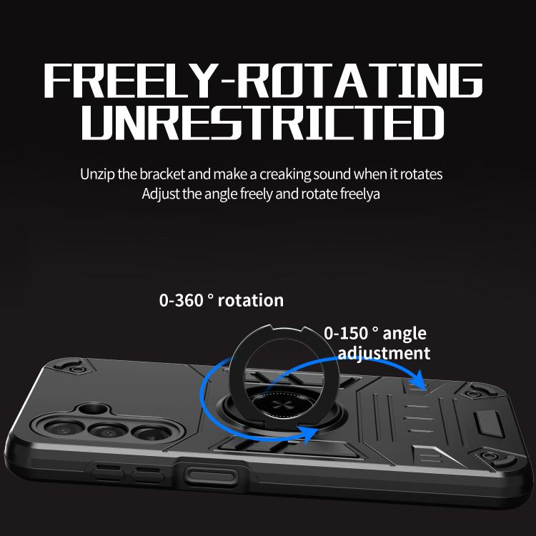 For Samsung Galaxy A26 5G Rotating Holder TPU Hybrid PC Phone Case