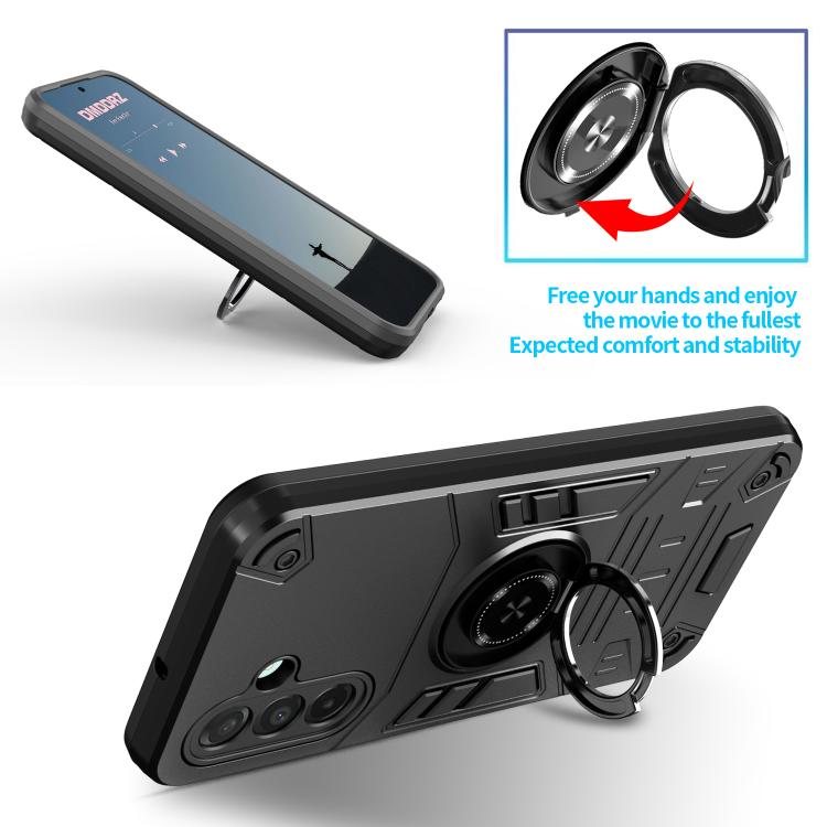 For Samsung Galaxy A26 5G Rotating Holder TPU Hybrid PC Phone Case