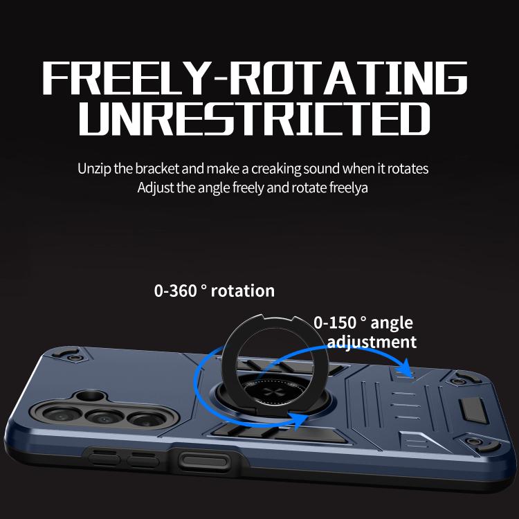For Samsung Galaxy A26 5G Rotating Holder TPU Hybrid PC Phone Case