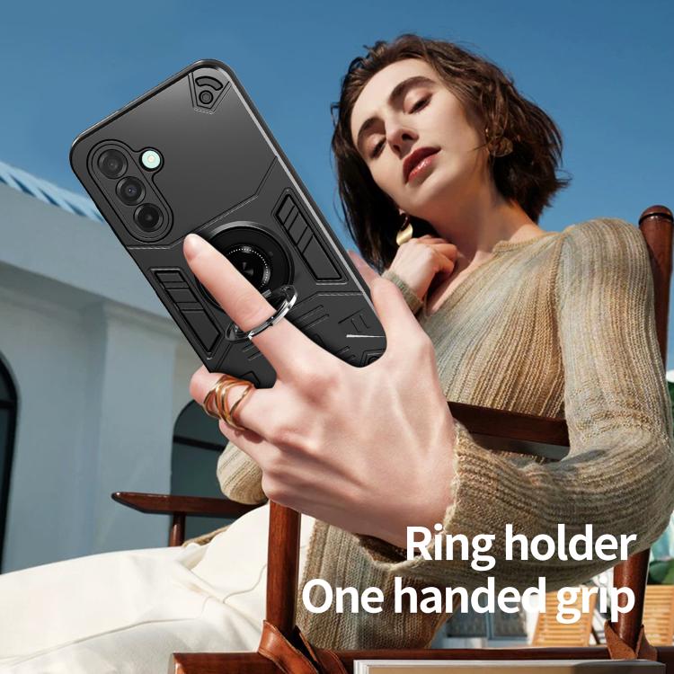 For Samsung Galaxy A36 5G Rotating Holder TPU Hybrid PC Phone Case
