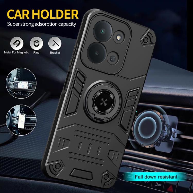 For Redmi 15C 5G / 4G Global 171mm / Poco C85 4G Rotating Holder TPU Hybrid PC Phone Case
