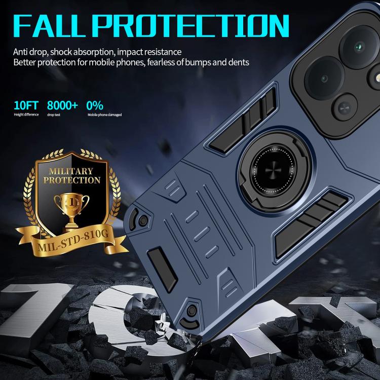 For Redmi 15C 5G / 4G Global 171mm / Poco C85 4G Rotating Holder TPU Hybrid PC Phone Case